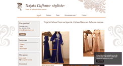 Desktop Screenshot of najatscaftans.com