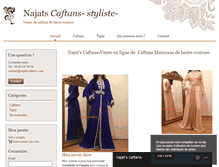 Tablet Screenshot of najatscaftans.com